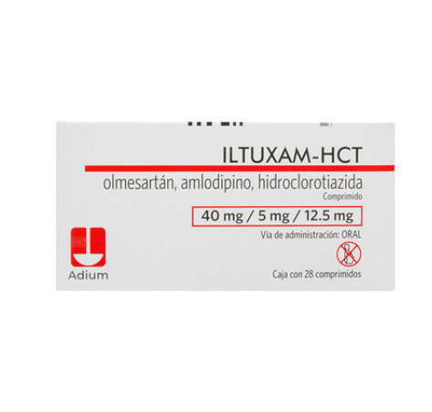 Iltuxam-HCT 40mg/5mg/12.5mg, 28 Comprimidos Caja