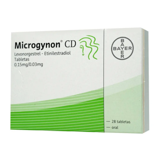 Microgynon Cd Tableta 0.03 Mg/0.15 Mg, 28 Tabletas