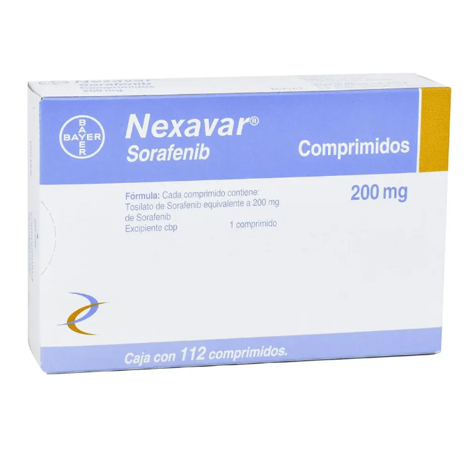 Nexavar Comprimido 200 Mg, 112 Comprimidos