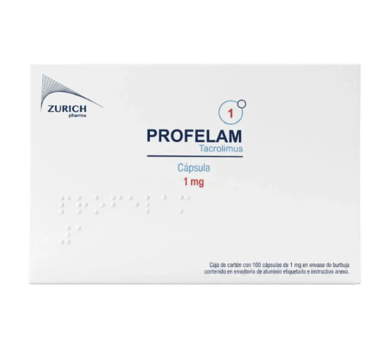 Profelam cápsula 1 mg, 100 cápsulas - Laboratorio Zurich Bio, S.A.P.I. de C.V.