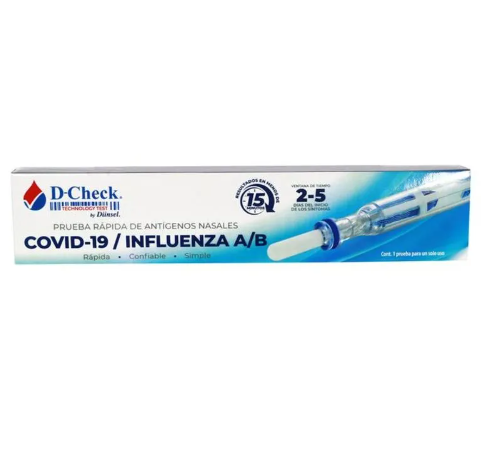 Prueba Rápida D-Check Covid-19 & Influenza