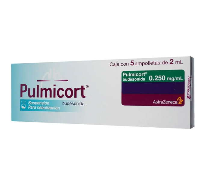 Pulmicort Supensión Para Nebulizar 0,25 Mg/ml, 5 Ampolletas 2 Ml