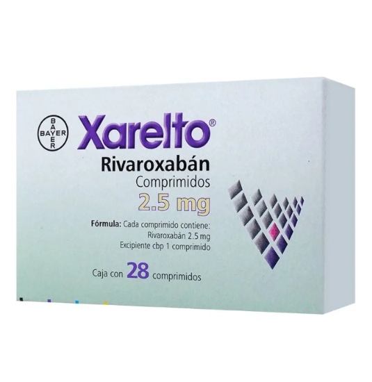 Xarelto Comprimido 2.5 Mg, 28 Comprimidos